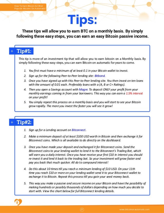 How To Earn Bitcoin Fast Free And On Automatic Volume 2 - 